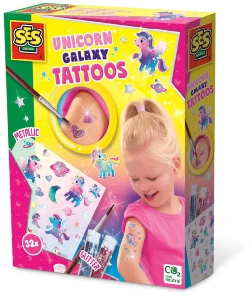 Unicorn Galaxy Tattoos van SES Creative – productfoto