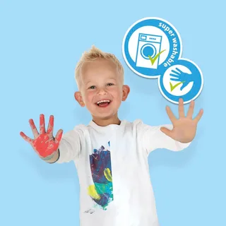 Vingerverf - 4 Basiskleuren - Vanaf 2 Jaar - 4 x 110 ml - Knutselen - Glutenvrij - Schoencadeautjes Sinterklaas från SES Creative i Eco 4 basiskleuren – produktbild 3 av 3