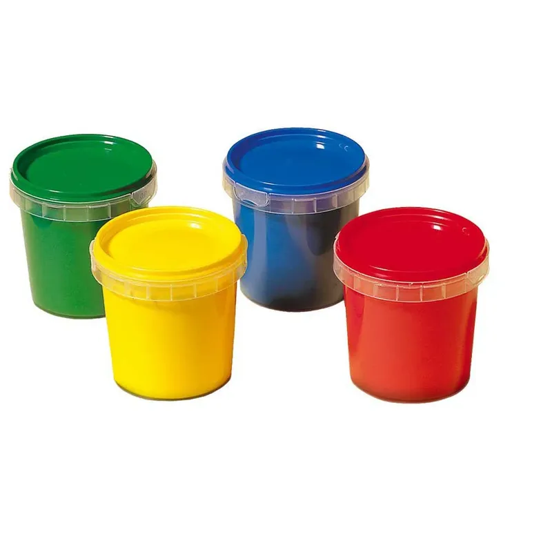 Vingerverf - 4 kleuren – mengbaar – glutenvrij - makkelijk uitwasbaar - Verven voor de allerkleinsten – 4x145ml - Vanaf 1 jaar de SES Creative en My First – photo du produit 2 sur 6