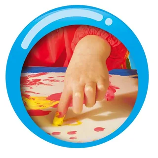 Vingerverf - 4 kleuren – mengbaar – glutenvrij - makkelijk uitwasbaar - Verven voor de allerkleinsten – 4x145ml - Vanaf 1 jaar de SES Creative en My First – photo du produit 3 sur 6