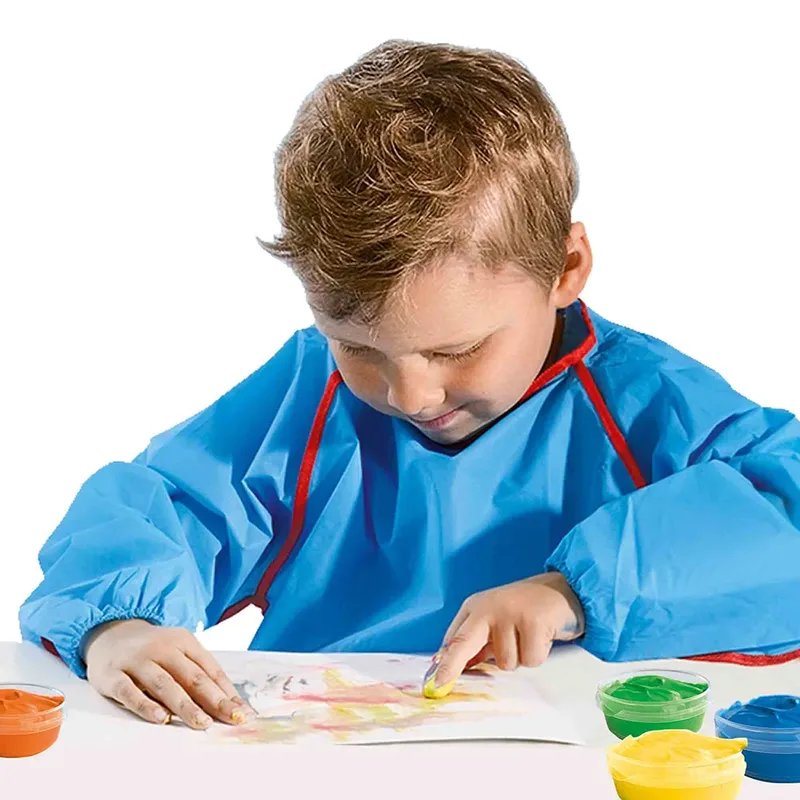 Vingerverf - 6 Kleuren in Potjes - Vanaf 2 Jaar - 6 x 45 ml - Knutselen - Glutenvrij - Schoencadeautjes Sinterklaas från SES Creative i 6 basiskleuren – produktbild 2 av 5