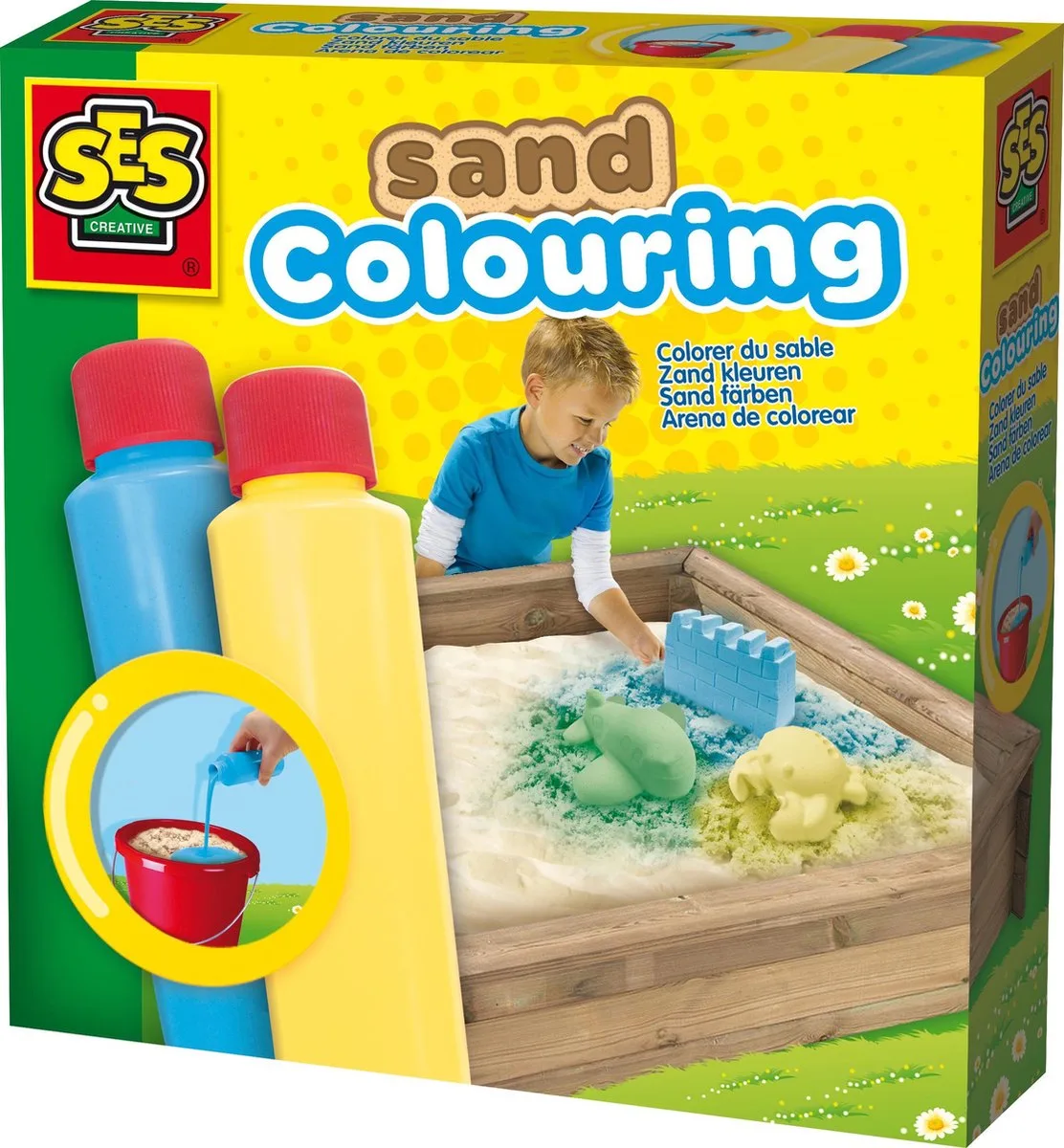 Zand kleuren blauw-geel de SES Creative en Bleu – photo du produit