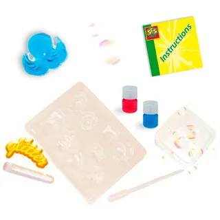 Zeepjes Gieten met Glitter en Gietvormen - Voor Meisjes vanaf 7 Jaar - Experimenteerset - Zeep Maken - Schoencadeautjes Sinterklaas från SES Creative i Röd, Blauw – Glitter – produktbild 2 av 4
