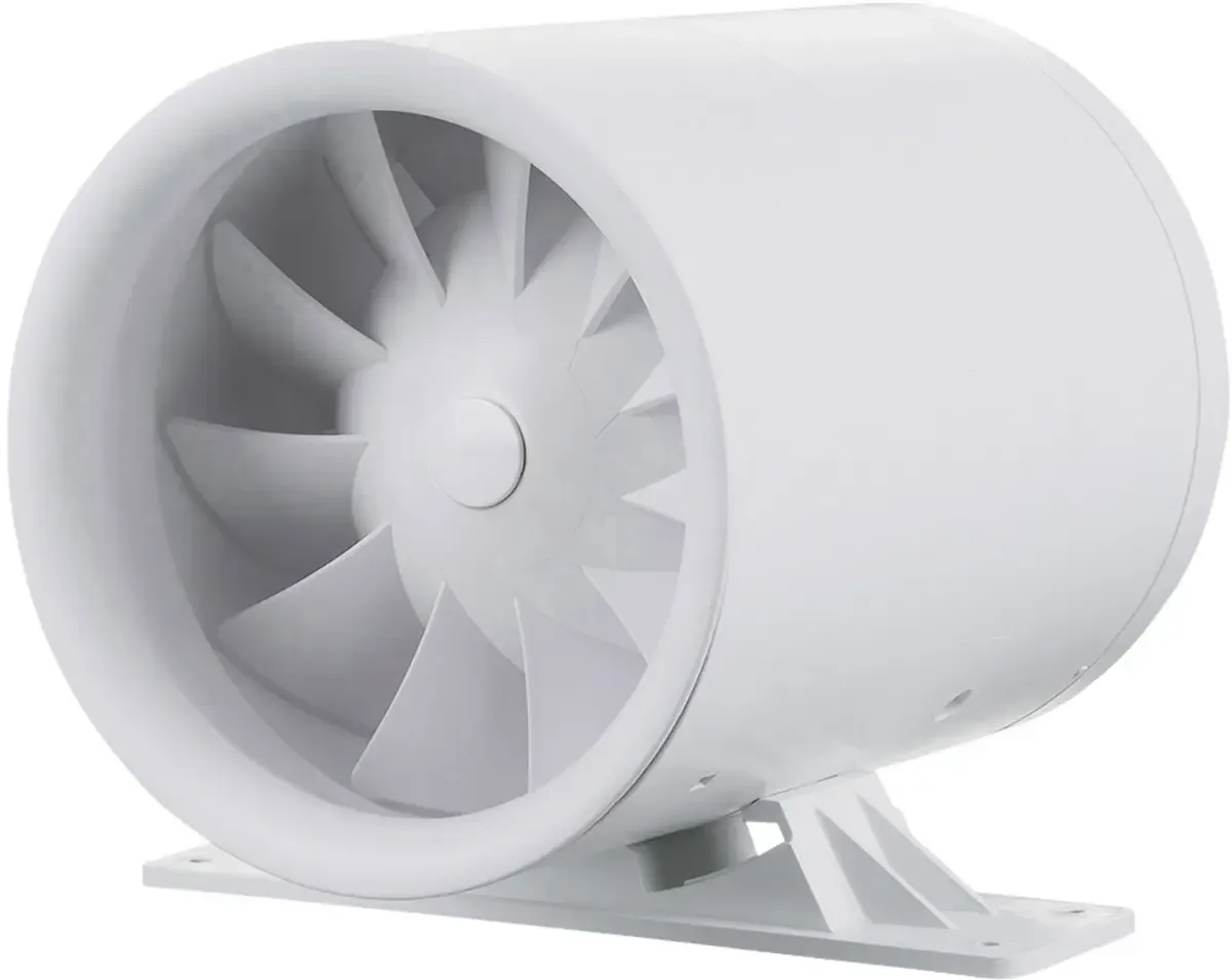 Ventilateur tubulaire encastrable 230 V 100 m³/h 100 de Siku en Blanc – photo du produit