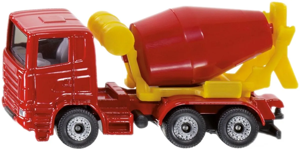 Cement mixer speelgoed modelauto 8 cm de Siku en Rouge, Jaune – photo du produit