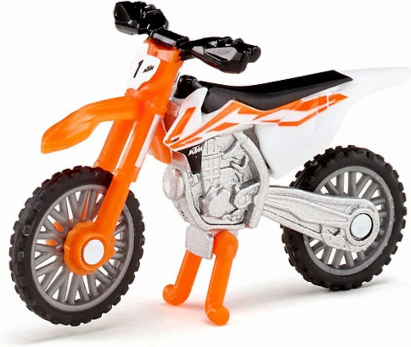 KTM SX-F 450 motorfiets - 1:50, oranje en wit van Siku – productfoto