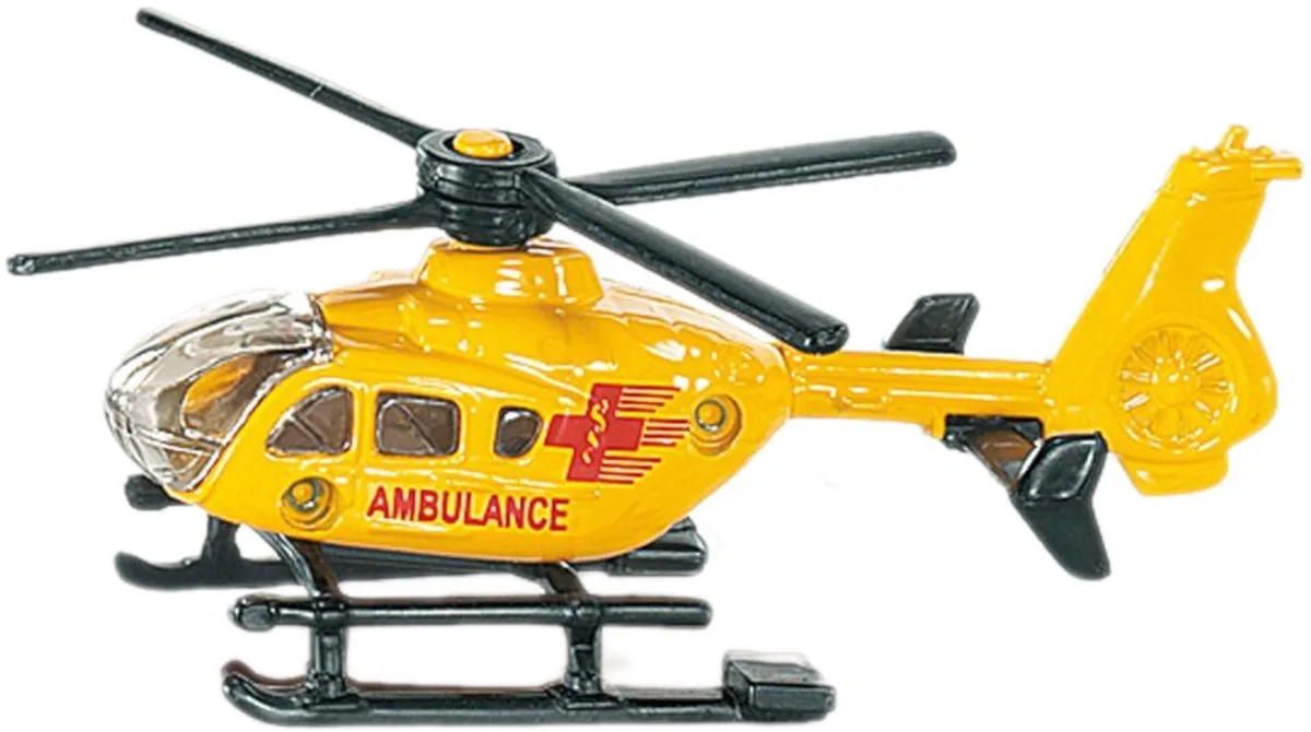 rescue helicopter 187 von Siku in Schwarz, Gelb – Produktfoto
