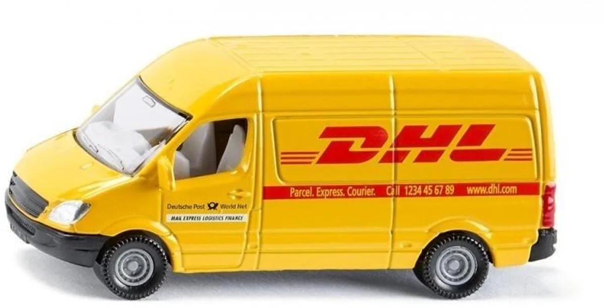 SIKU 1085 DHL Bus - Metalen Speelgoedvrachtwagen, Schaal 1:87 von Siku in Gelb – Produktfoto