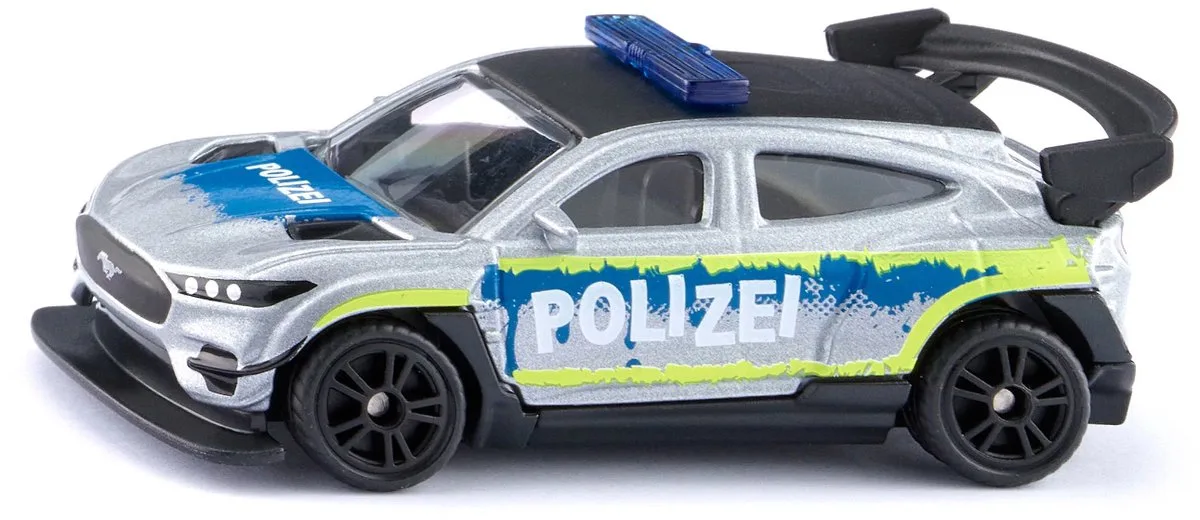 Siku 1110, Ford Mustang Mach-E 1400 "Custom" Police, metaal/kunststof från Siku i Flerfärgad – produktbild