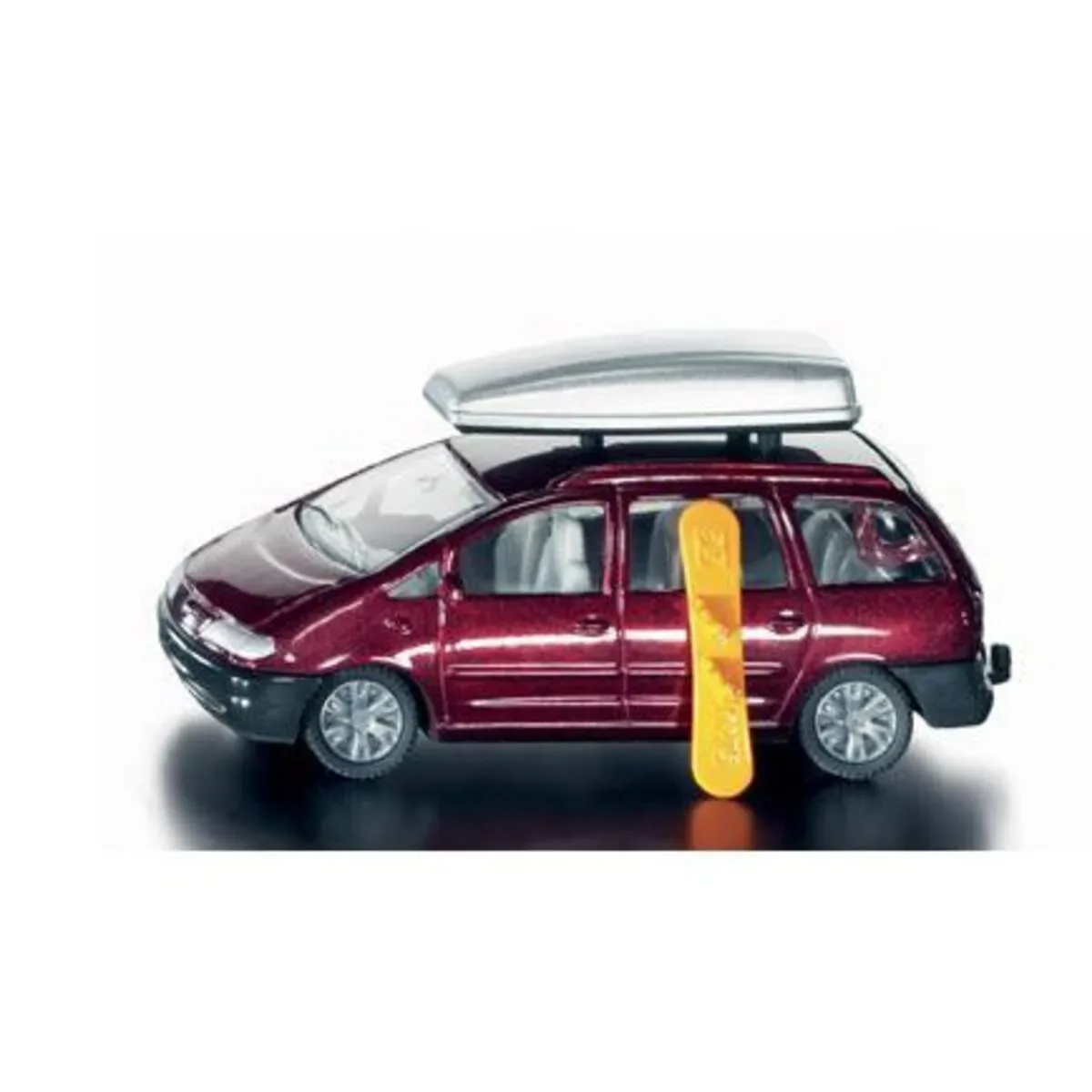 SIKU 1424 PKW mit Dachbox VW Sharan Farbe rot fra Siku – produktbillede