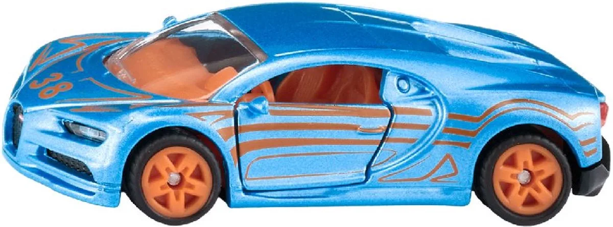 SIKU 1508 Bugatti Chiron, Metaal/Kunststof de Siku en Bleu – photo du produit