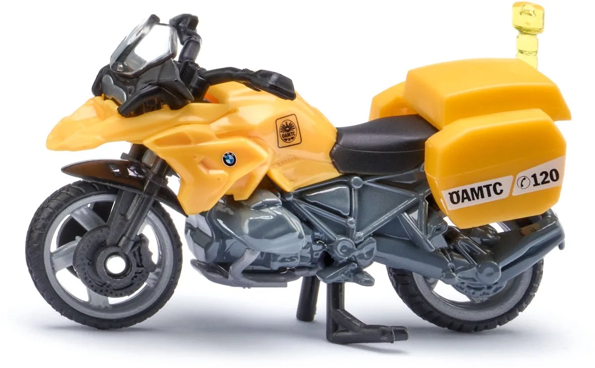 Siku 1551 038, BMW Moto ÖAMTC, metaal/kunststof van Siku in Geel – productfoto