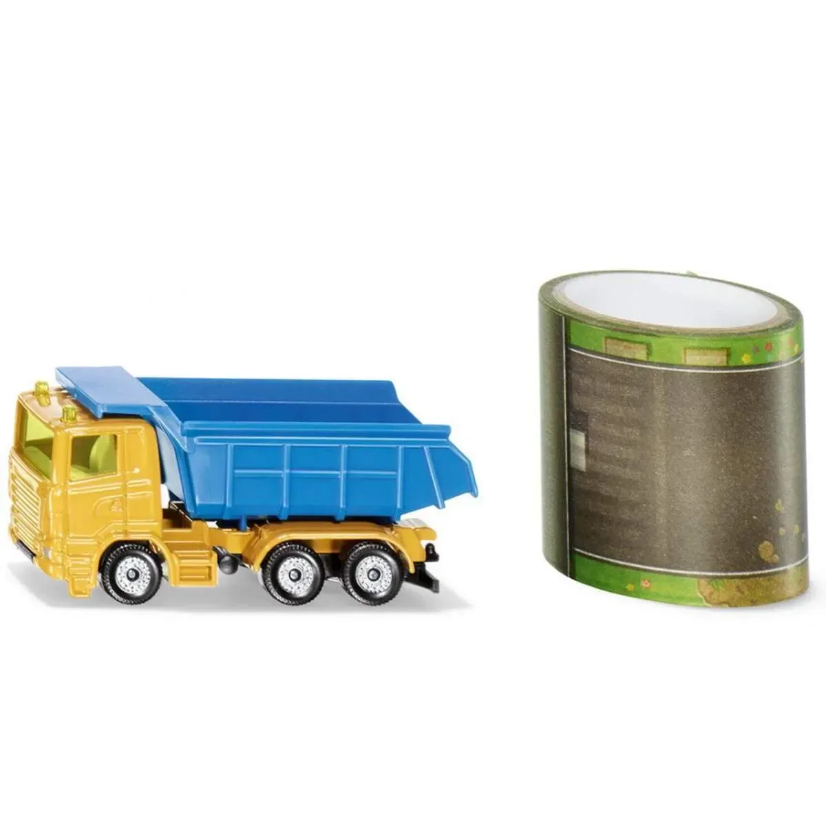 SIKU 1600 Baukipper mit Tape by Siku in Yellow, Blue – product photo