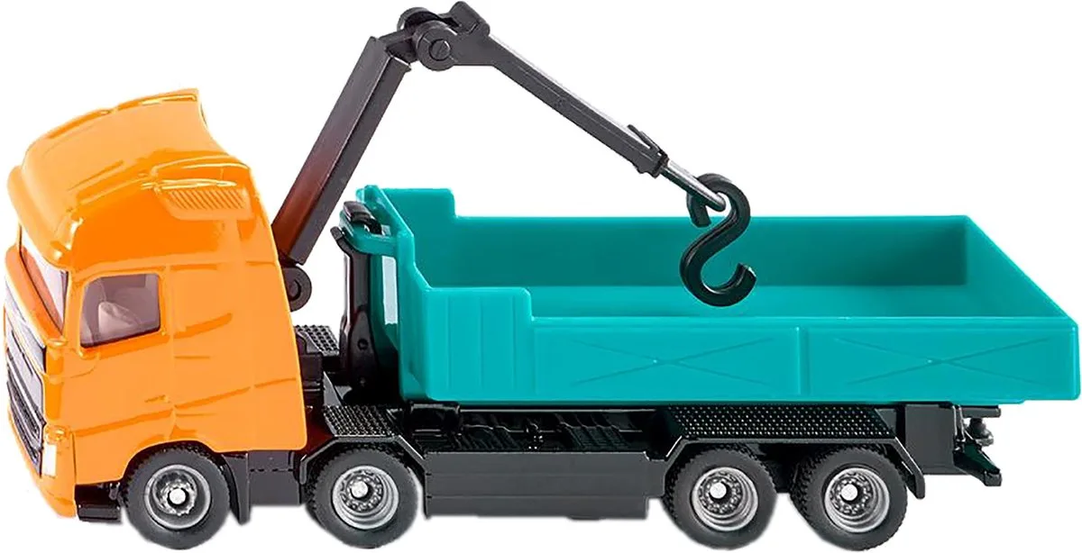 SIKU 1683, Volvo Kraantruck, metaal/kunststof fra Siku i Orange – produktbillede
