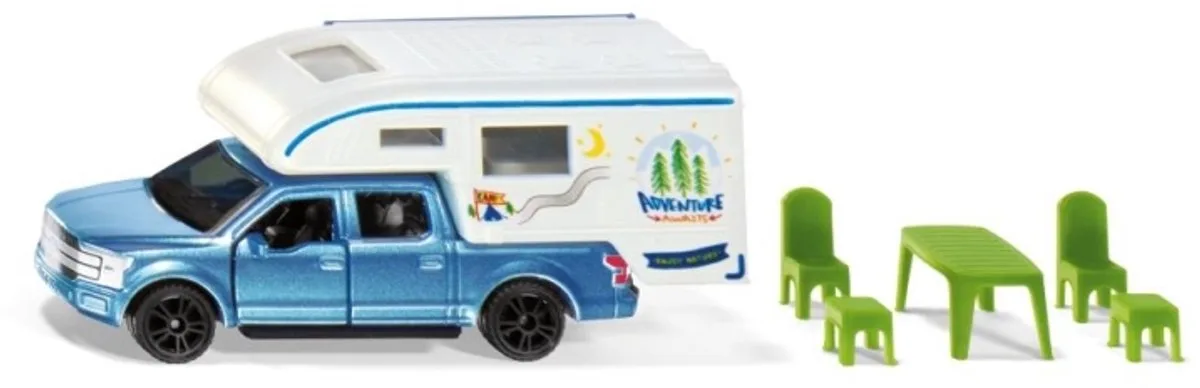 Ford F150 Pick-Up Camper fra Siku i Blå – produktbillede