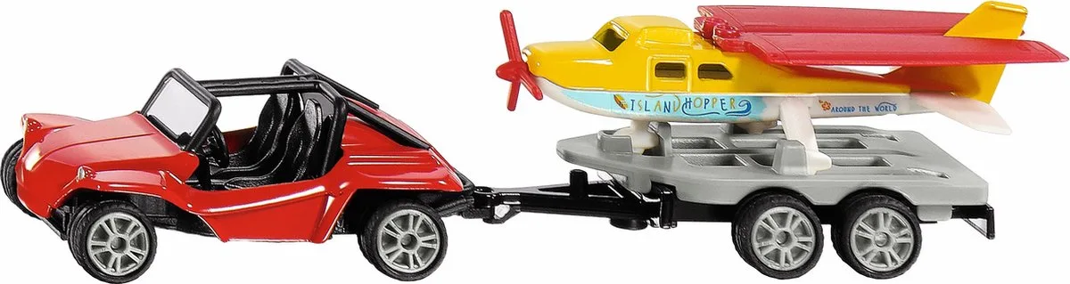 Siku 1696 Buggy Met Sportvliegtuig, metaal/kunststof van Siku in Meerkleurig – productfoto