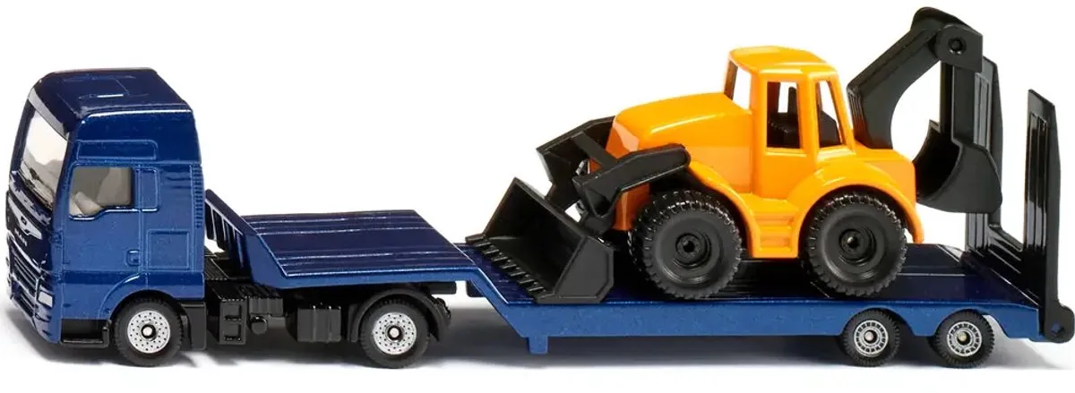 1761 SUPER MAN Lkw mit Baggerlader, Modellfahrzeug von Siku in Mehrfarbig – Produktfoto