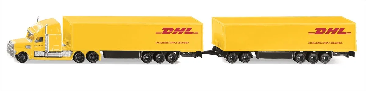 DHL Road Train 187 von Siku in Gelb – Produktfoto