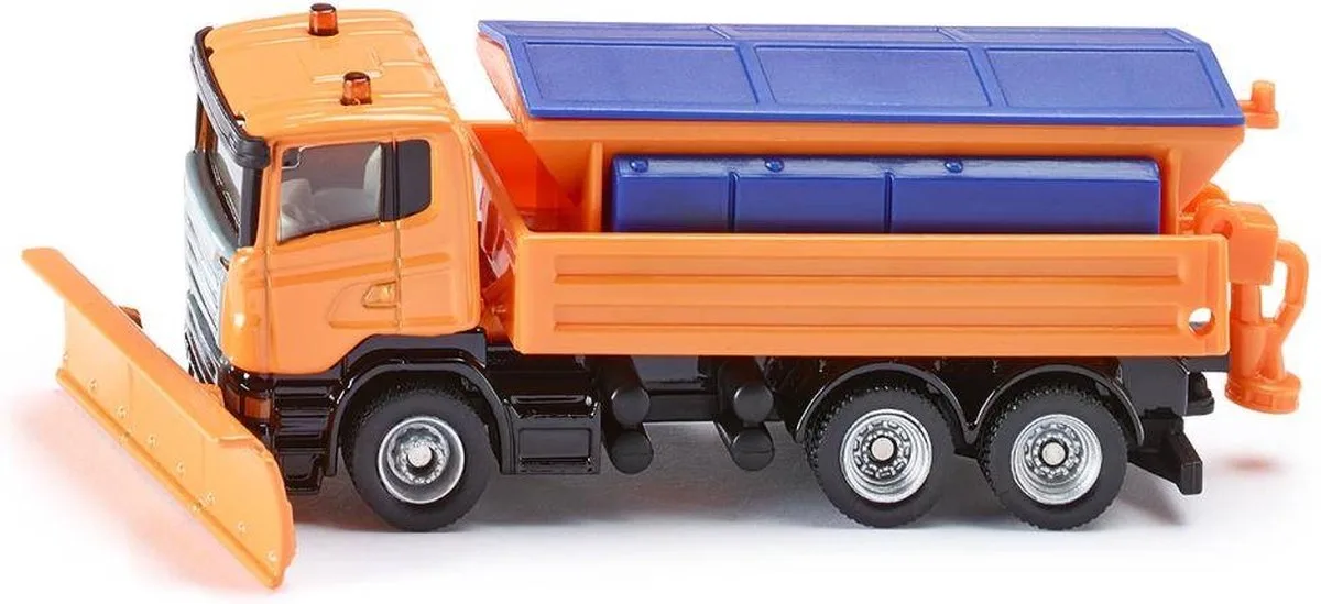 SIKU 1898, Scania winterdienstvoertuig, schaal 1:87, metaal/kunststof de Siku en Orange, Bleu – photo du produit
