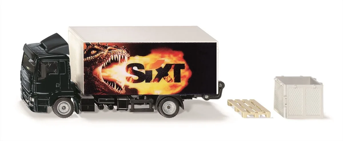 Siku 1997 MAN vrachtwagen met laadklep UPS by Siku in White – product photo