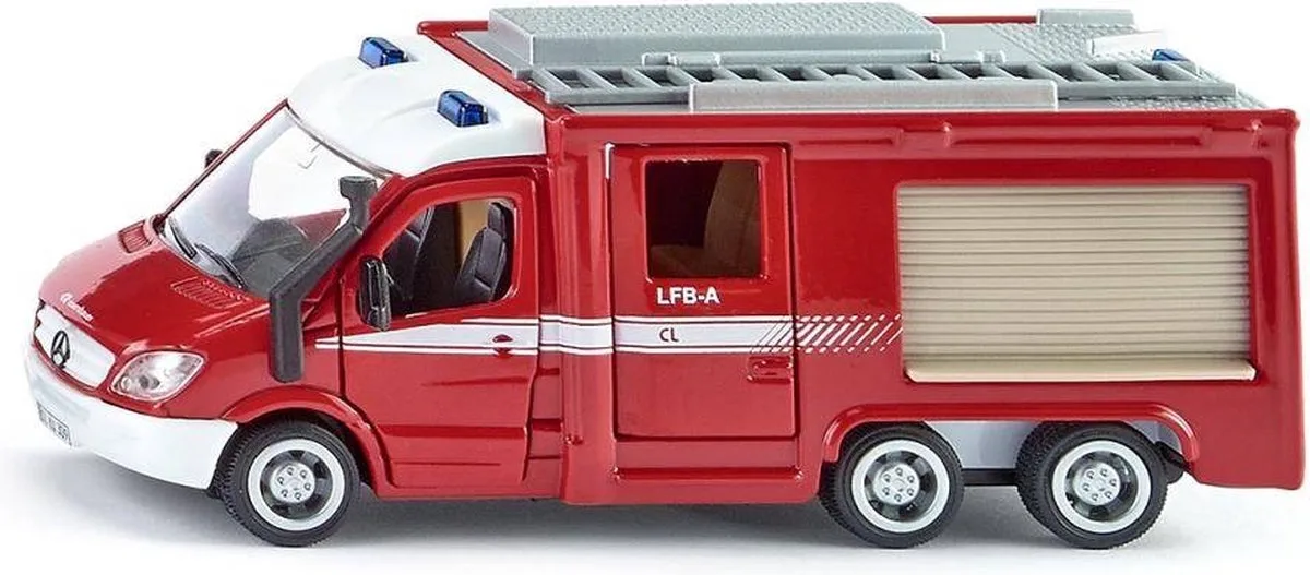 SIKU 2113, Brandweer Mercedes-Benz Sprinter, schaal 1:50, metaal/kunststof de Siku en Print – photo du produit