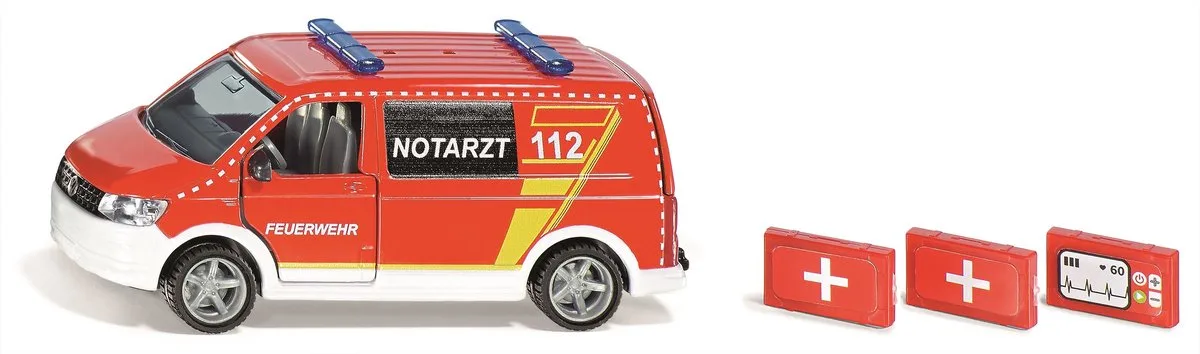 SIKU 2116 VW T6 ambulance, schaal: 1:50, materiaal: metaal/kunststof från Siku i Flerfärgad – produktbild