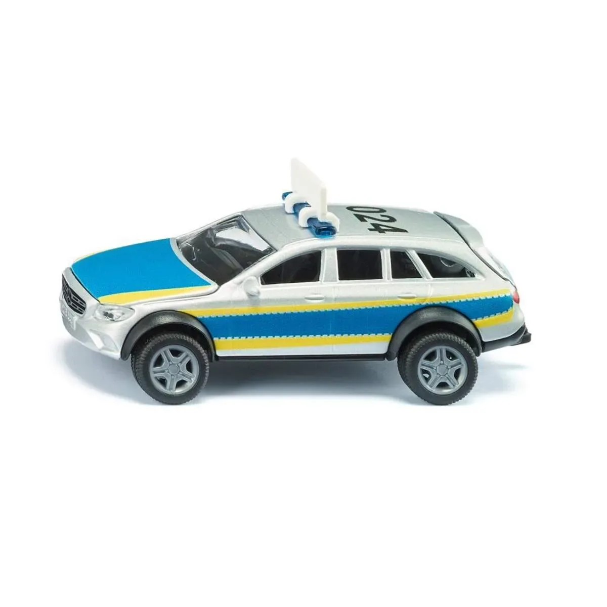 SIKU 2302 Mercedes-Benz E-Klasse All Terrain 4x4² Polizei by Siku in Silver, Yellow, Blue – product photo
