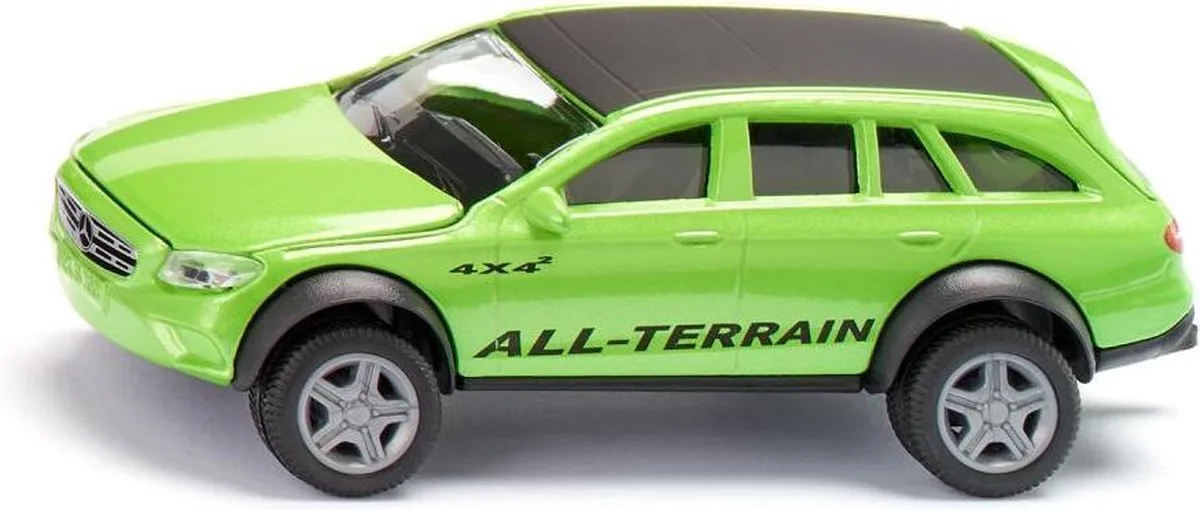 Siku 2349, Mercedes-Benz E-klasse All-Terrain 4x4², 1:50, metaal/kunststof, trekhaak en motorkap die open kan van Siku in Groen – productfoto