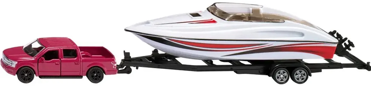 Siku 2568 Ford F150 met motorboot de Siku en Multicolore – photo du produit