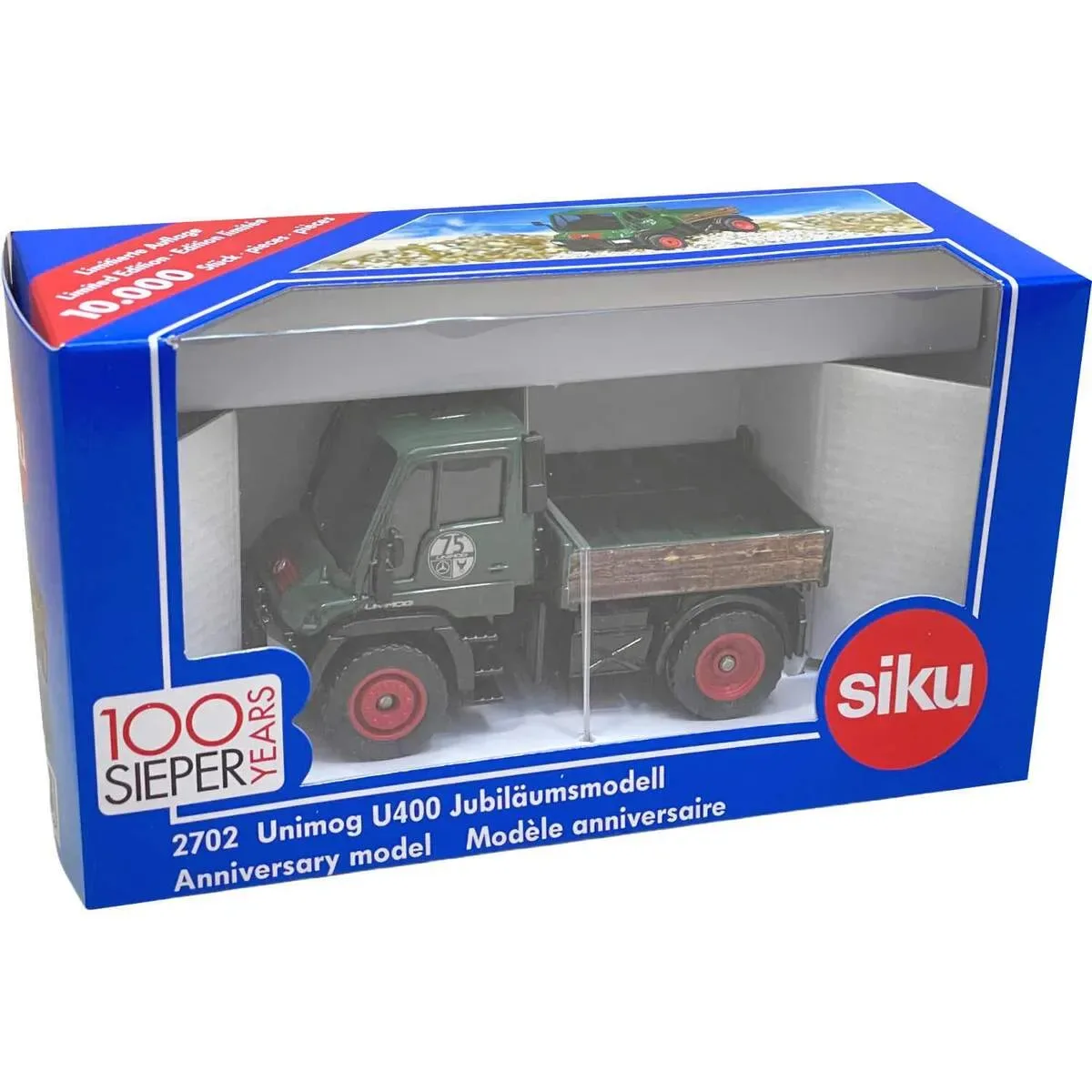 SIKU 2702 1:50 Unimog U400 Jubiläumsmodel by Siku in Green – product photo
