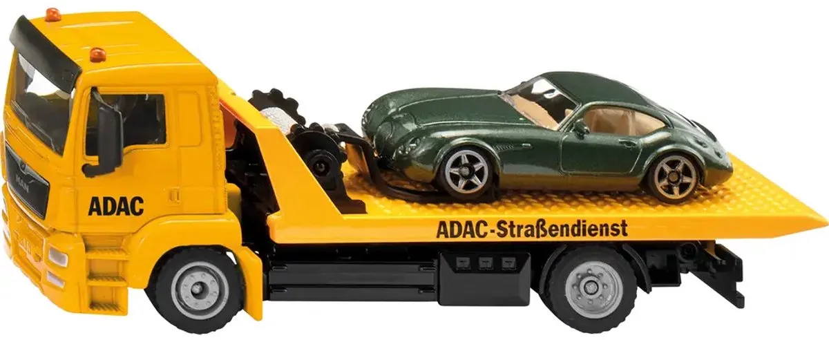2722 SUPER Abschleppwagen ADAC, Modellfahrzeug von Siku in Gelb, Schwarz, Grün – Produktfoto