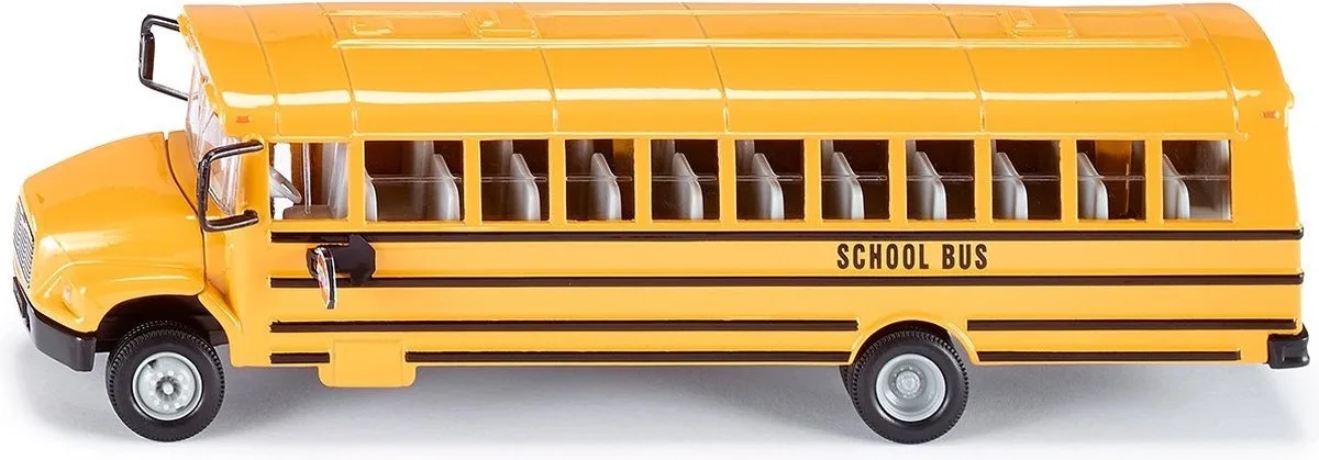 SIKU 3731 US Schoolbus, schaal: 1:55, materiaal: metaal/kunststof de Siku en Jaune – photo du produit