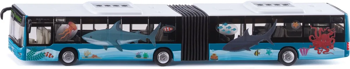 3736 SUPER Gelenkbus, Modellfahrzeug von Siku in Türkis – Produktfoto