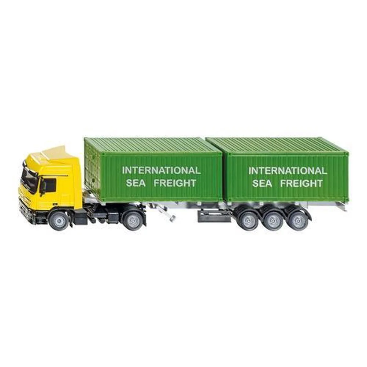 Siku 3921 vrachtwagen met container 1:50 fra Siku i Grøn, Flerfarvet – produktbillede