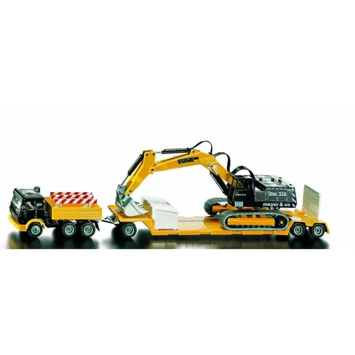 SIKU 4111 LKW Mercedes SK mit Tieflader und Großbagger, 1:55 by Siku – product photo