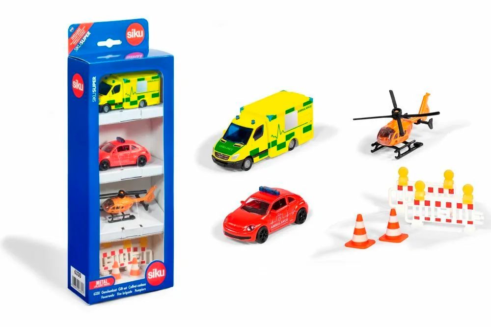 6332 SUPER Geschenkset Rettung, Modellfahrzeug von Siku – Produktfoto