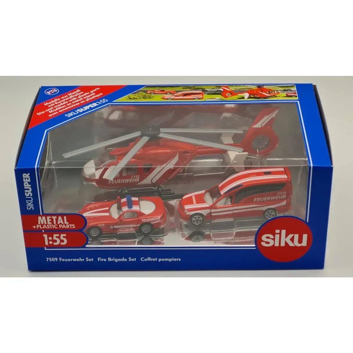 SIKU 7509 Feuerwehr Set 1:55 von Siku – Produktfoto
