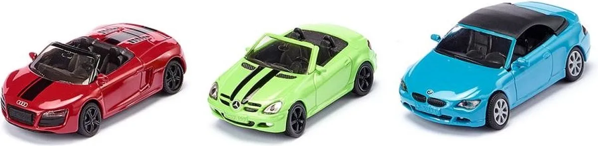 Siku Set van 3 Cabriolets van Siku in Rood – productfoto
