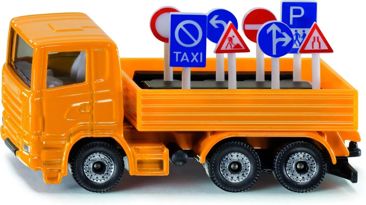 Speelgoed | Miniature Vehicles - Road Maintenance Lorry Siku (1322) fra Siku i Orange – produktbillede