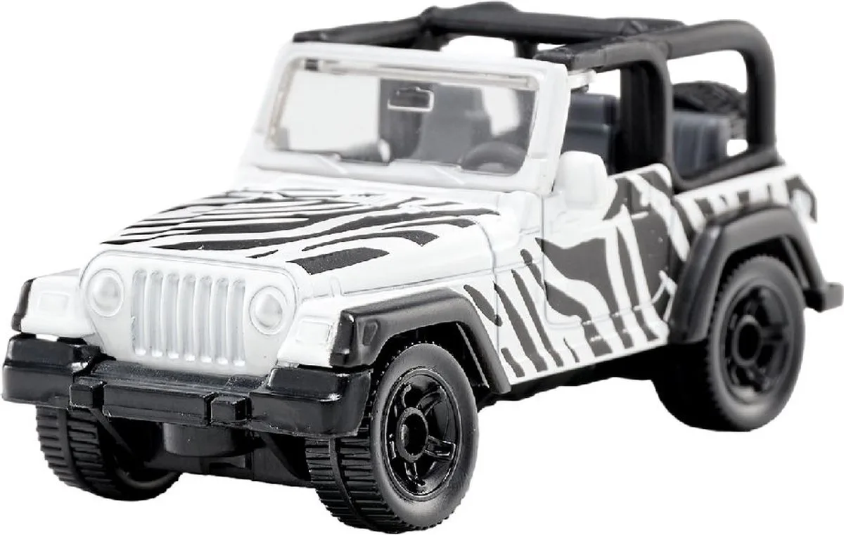 speelgoedauto Jeep Wrangler Safari wit - modelauto. fra Siku i Sort – produktbillede