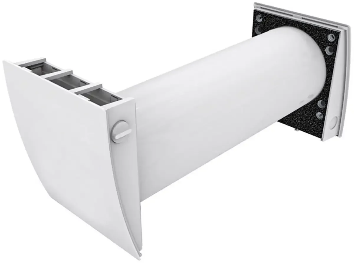 Ventilator met warmteterugwinning 15 m³/h, 30 m³/h, 50 m³/h Energielabel: A (A+ - G) 50508 fra Siku i Hvid – produktbillede
