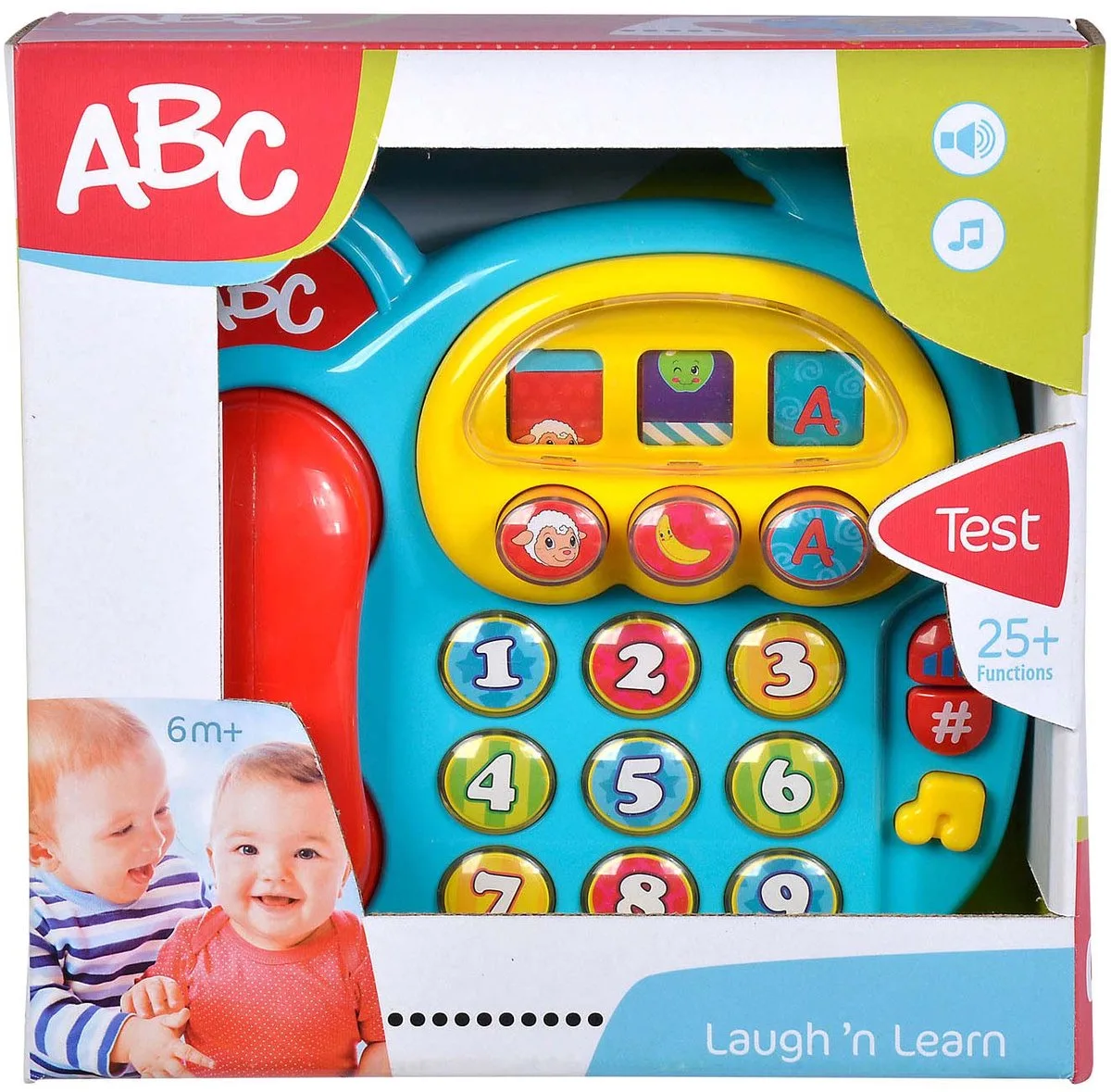 Spieltelefon ABC Buntes Telefon, mit Sound von Simba in Mehrfarbig – Produktfoto