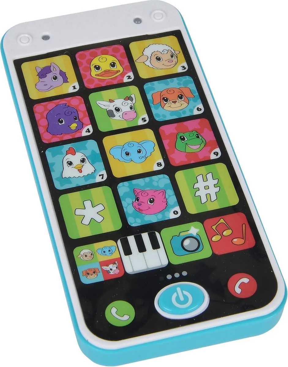 ABC - Speelgoedtelefoon - Smart Phone - 0 tot 36 maanden fra Simba i Flerfarvet – produktbillede