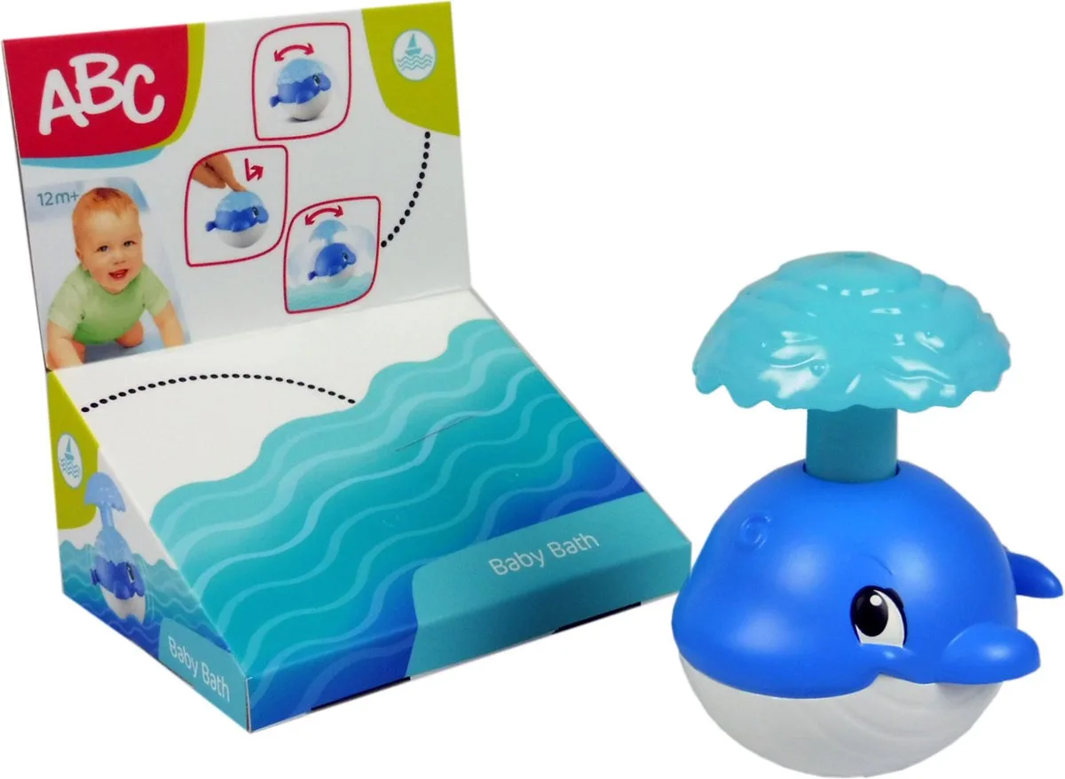 Abc - Walvis met fontein - Badspeelgoed van Simba in Blauw – productfoto
