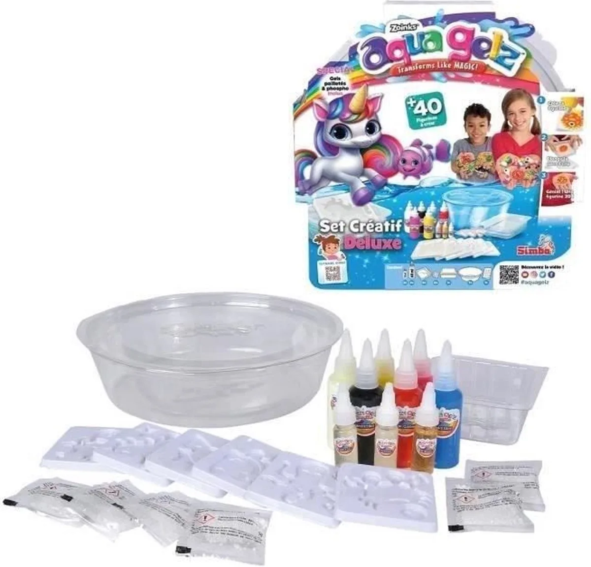 Aqua Gelz - Deluxe Creatieve Set - 3D Beeldje - Creatieve Kit voor kinderen - Geltubs - Vanaf 8 jaar van Simba in Multicouleur – productfoto