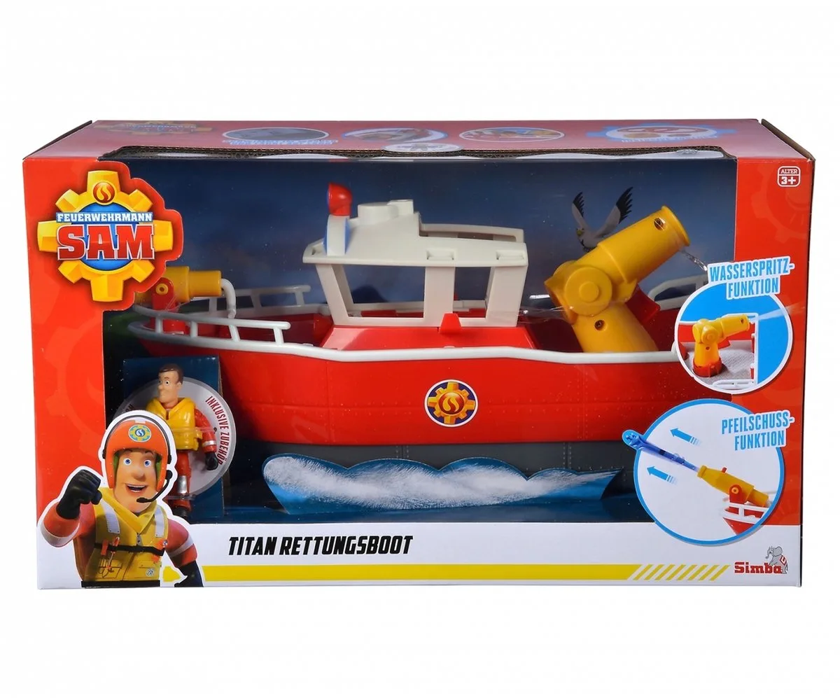 Brandweerman Sam Brandweerboot van Simba in Meerkleurig – productfoto
