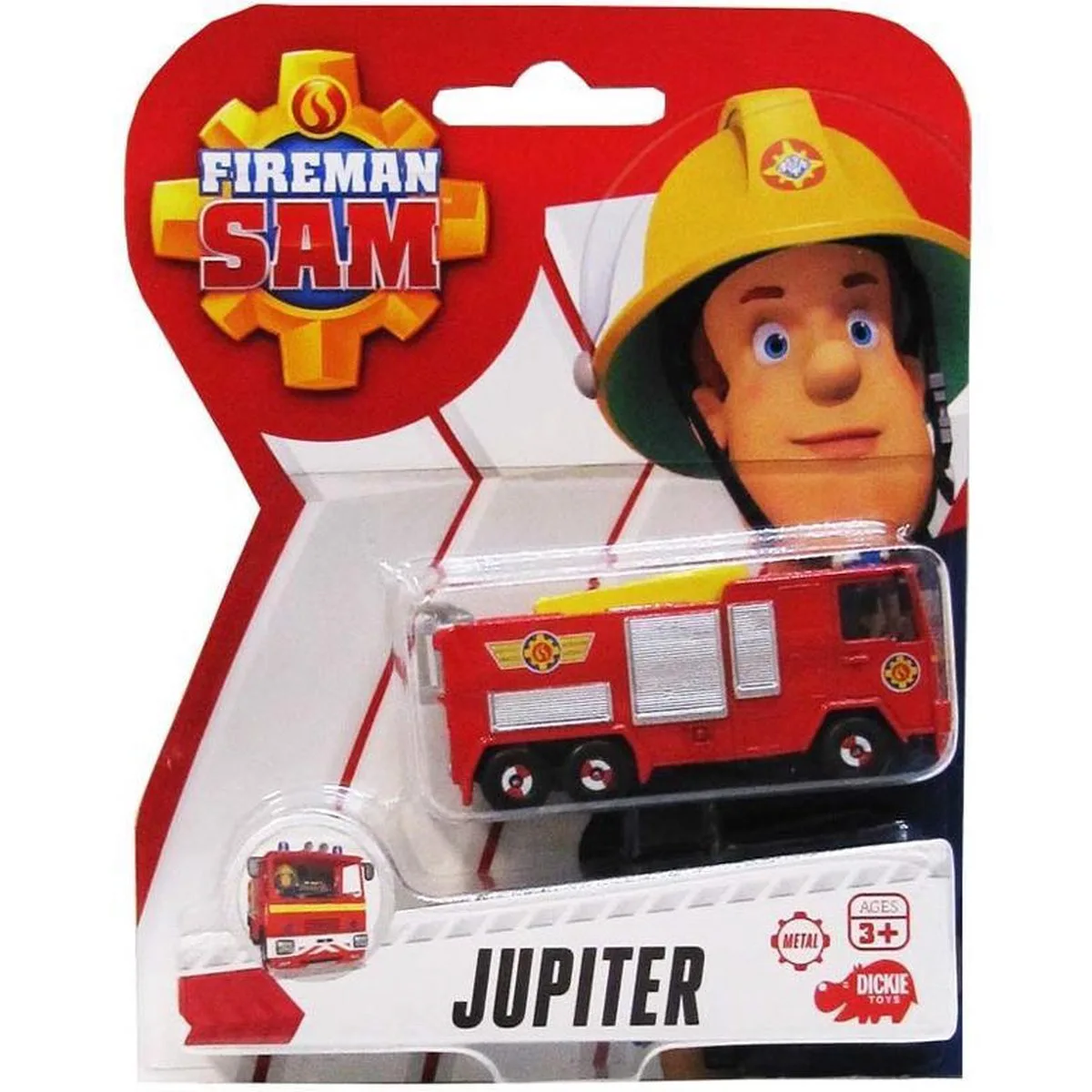 Brandweerman Sam Jupiter die cast voertuig - Brandweer van Simba in Rood – productfoto