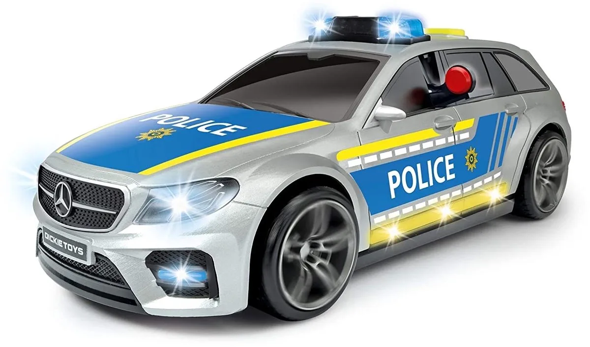 Dickie Toys Mercedes Benz E43 AMG Police van Simba in Zwart – productfoto