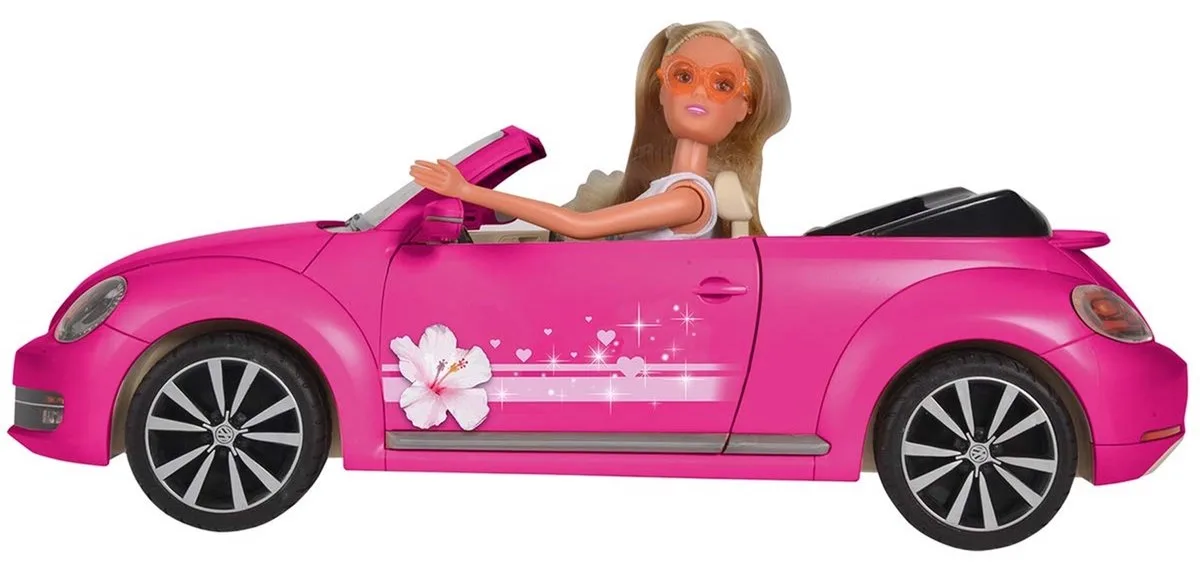 Dickie toys Steffi Love Cabriolet New Beetle - auto met pop de Simba en Rose – photo du produit