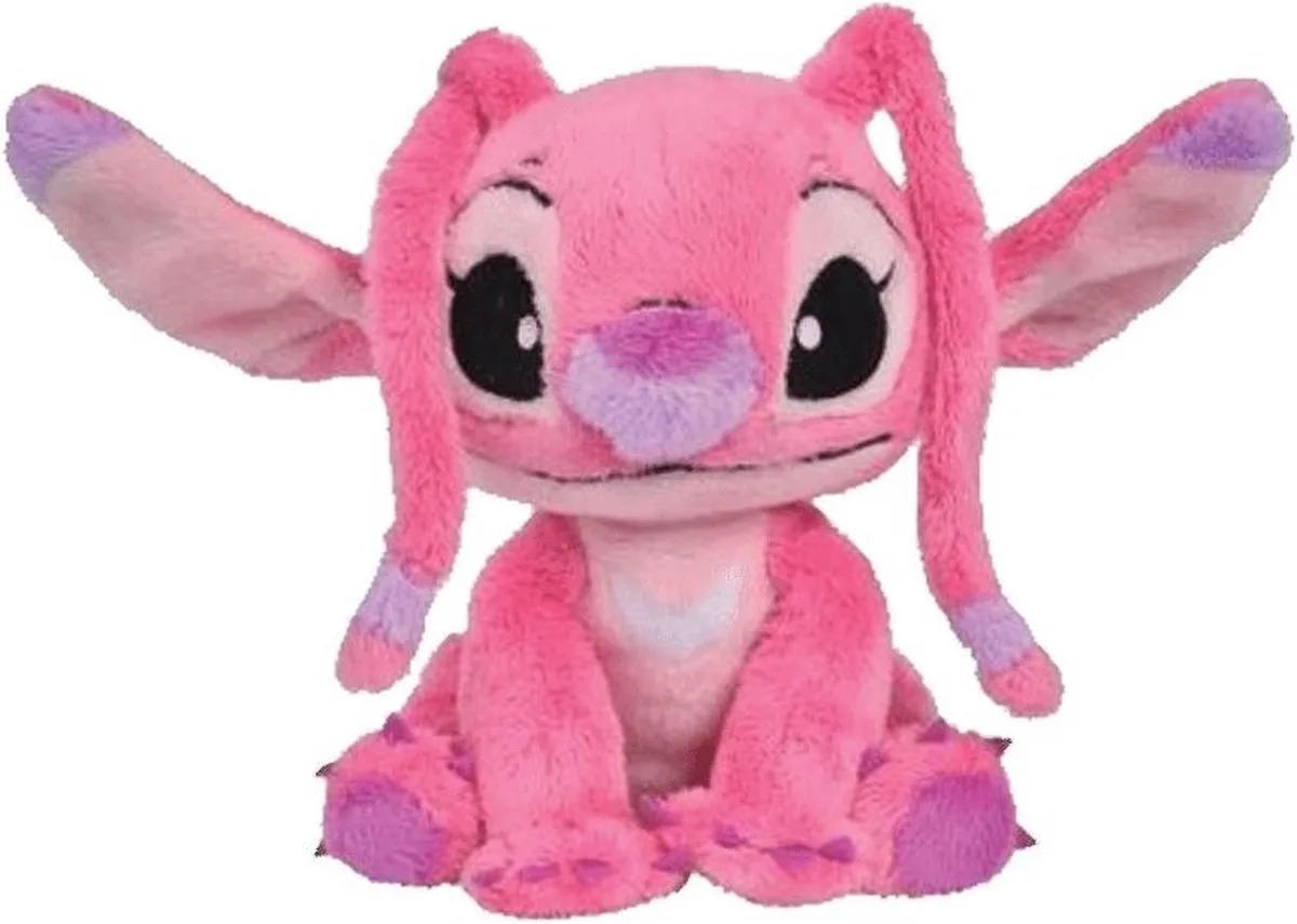 Disney - Lilo & Stitch - Angel - 17 cm - Pluche - Roze - Alle leeftijden - Knuffel van Simba in Meerkleurig – productfoto